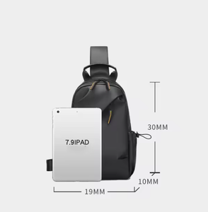 Wasserdichte Umhängetasche für Herren, Modische Reise-Brusttasche, Outdoor-Pendler-Freizeittasche, Tragbare Schultertasche - Product Image 5
