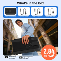 Écran portable pour ordinateur portable 15,6 pouces, 1080P FHD IPS, anti-traces de doigts, dos texturé, pour le bureau et les voyages, OEM ODM Factory
