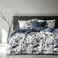 Set Sprei 3 Potong Motif Bunga Beige Set Tempat Tidur Dengan 2 Sarung Bantal Desain Modern Grosir Kualitas Tinggi Mewah