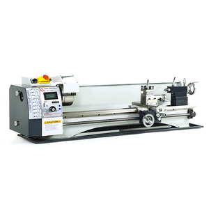Mini máquina de torno de Metal 15-3/4 "1100W 300-800MM 50-2500 RPM velocidad Variable Escala de mandril de 125mm opcional para perforación metalúrgica - Product Image 3
