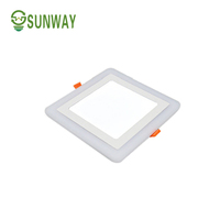 Panneau lumineux LED rond bicolore 6w 9w 16w 24w CE RoHS