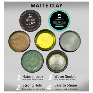 Thời Trang Tạo Kiểu Mạnh Mẽ Giữ Cạnh Điều Khiển Pomade Matte Tóc Sáp Tóc Bùn Đất Sét Cho Nam Giới - Product Image 5