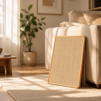 Lime à griffer pour chat en sisal naturel avec oxyde d'aluminium grain 80 pour l'entretien des griffes de chat, moderne, sans parfum