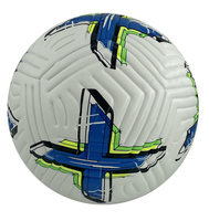 Ballon de football haut de gamme en cuir PU taille 5, thermocollé, écologique, pour entraînement intérieur/extérieur et matchs officiels