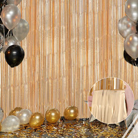 Rideau de porte en soie effet pluie 2x3m, Bannière à franges colorées, Décoration de fête, Décor suspendu, Taille et couleur personnalisables