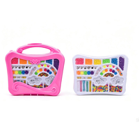 Kit de fabrication de bijoux DIY pour enfants, portable, avec boîte de rangement pour perles, perles multicolores, breloques et fil, ensemble de loisirs créatifs