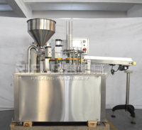 Machine de remplissage et de scellage automatique, pour eau de coco, sauce chili, chocolat, liquide