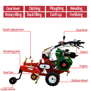 เครื่องพรวนดินขนาดเล็กสำหรับ<span class=keywords><strong>นา</strong></span>ข้าว 3 แถว / เครื่องกำจัดวัชพืช - Product Image 3
