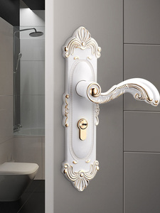 BEEMIN Modern Ivory White Wooden <strong>Door</strong> <strong>Lock</strong> <strong>Handle</strong> Durable Standard Size 5 Year Warranty Easy Installation for <strong>Internal</strong> <strong>Doors</strong> - Product Image 3