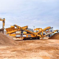 Concasseur mobile VSI pour sable 260 TPH pour carrière de granit à faible consommation de diesel