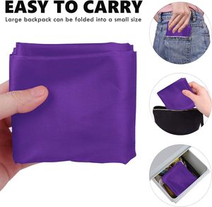 Bán buôn du lịch cắm trại thể thao tái chế Ba lô phía trước Dây Kéo Túi Polyester dây kéo túi màu trắng - Product Image 2