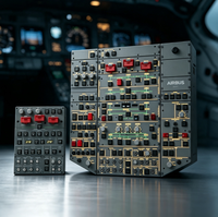 Ensemble de quincaillerie de panneau supérieur intégré 1:1 pour la construction d'un simulateur de cockpit d'avion civil hautement répliqué pour usage domestique