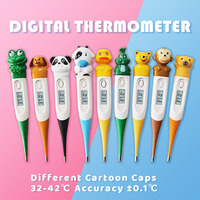 Termometer demam bayi, termometer Digital karakter kartun, harga grosir, produsen fleksibel dengan Probe