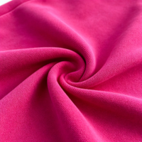 Ensemble de survêtement personnalisé ODM en coton avec sweat à capuche zippé et pantalon de jogging fuchsia orné de strass, style streetwear
