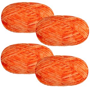 Hilo de terciopelo de 40g y 2mm de grosor, hilo de poliéster esponjoso para tejer a mano, hilo grueso y voluminoso tipo chenilla. - Product Image 3
