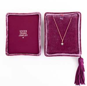 Joyero Antiguo de Terciopelo con Borla, Caja de Lujo para Pendientes y Collares, Artículo en Oferta - Product Image 5