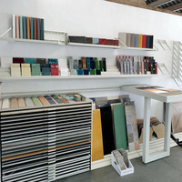 Échantillon de céramique marbre salle d'exposition personnalisé de haute qualité carrelage présentoir tiroir sur pied présentoir en pierre