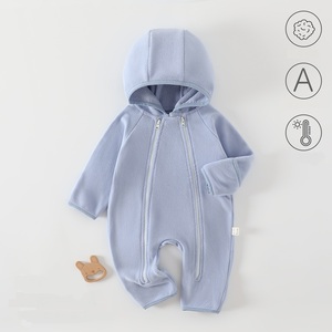 Guai Baby Fleece Romper Hooded Jumpsuit Soft Warm Infant <strong>Toddler</strong> One Piece <strong>Snowsuit</strong> <strong>for</strong> Boys Girls - Product Image 4