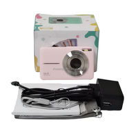 Kamera Digital untuk Siswa, 1080P Max 32GB 700MAh Timing 16x Zoom Digital 2.4 Inci Smile Capture Kompak untuk Siswa