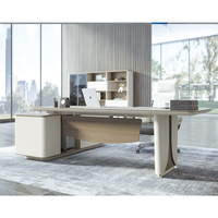 Bureaux de patron modernes de luxe pour les bureaux bureau du grand patron table de metteur en scène en bois bureau et armoire du patron en mélamine