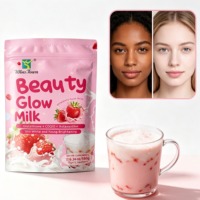 Lait Éclat Beauté au Collagène Marin Hydrolysé, Glutathion, CoQ10, Astaxanthine, Resvératrol de Cerise, Extrait de Mûre et Fraise