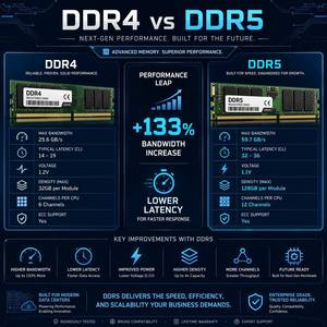 แรมเซิร์ฟเวอร์ Samsung 32GB DDR5 5600 PC5 44800 ECC RDIMM M323R4GA3DB0 CWMOD ความหน่วงต่ำ ประสิทธิภาพสูง มีสินค้าในสต็อก - Product Image 4