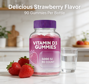 Özel Marka Sağlık Gıda Takviyesi, Bağışıklık Desteği İçin <span class=keywords><strong>Vitamin</strong></span> <span class=keywords><strong>D</strong></span> Jelibonları Sunuyor, Bağışıklık ve Kemik Sağlığı İçin - Product Image 4