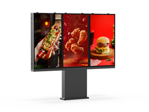 Solution Totem Publicitaire Numérique Extérieur LCD 43 pouces, Autonome, Matrice 1x3, Étanche IP66, Sans Ventilateur, sous Android OS, pour Central Park - Product Image 4