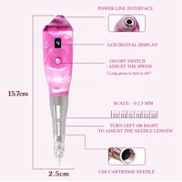 Airaj-pistolet de tatouage pour sourcils, Machine elfe bleu avec écran LCD, appareil électrique pour sourcils ombrés,