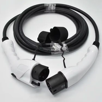 Accessoires de voiture Offre Spéciale Chargeur cc Câbles Ev 5M Câble de charge PVC Cordon 16A Chargeur EV Type 1 à Type 2 Mode 3 Câble de charge