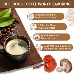 Mezcla de hongos de café de setas de etiqueta privada con café Arábica para aumentar la energía, mejorar la inmunidad, café de setas Oganic - Product Image 6