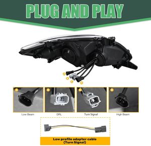 ชุดไฟหน้า LED สำหรับ Toyota Corolla ปี 2011 2012 2013 พร้อมไฟ DRL และไฟเลี้ยว - Product Image 2