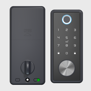Fingerprint Deadbolt Door Lock Electronic Blu tooth Lock with Touchscreen Keypad Compatible with Alexa, Google Assistant