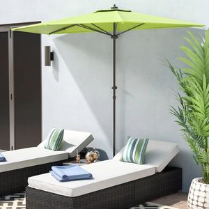 <span class=keywords><strong>Parasol</strong></span> extérieur 9FT <span class=keywords><strong>Demi</strong></span> Patio Mur Balcon 9FT <span class=keywords><strong>Demi</strong></span>-rond <span class=keywords><strong>Parasol</strong></span> Marché Cour Jardin <span class=keywords><strong>Parasol</strong></span> - Product Image 1