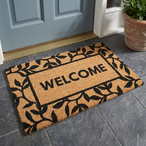 Modern PVC Backed Coir Door <b>Mat</b> Solid Color Eco Friendly Durable Non-Slip Medium Thickness Entrance <b>Mat</b> Home Office Hotel - Product Image 2