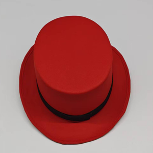 Sombrero Rojo de Fieltro Unisex para Fiestas, Navidad, Carnaval, Festivales, Accesorio para Actuaciones en Escenario, Usable en las Cuatro Estaciones - Product Image 5