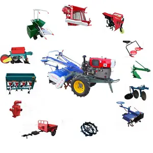 Mini 18hp hand walking agricultural tractor