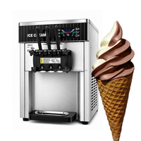 Machine à crème glacée molle commerciale à haute production, directement de l'usine, pour restaurants, cafés et entreprises