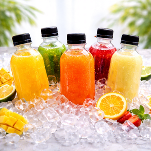 CV220-1955 Premium 220ml PET Cylinder <b>Plastic</b> Bottle with Screw <b>Cap</b> Food-Safe Leak-Proof for Smoothies & Juice - Product Image 1