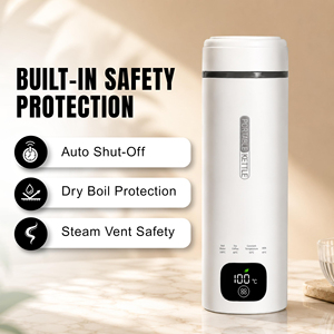 Bouilloire électrique portable mini 500 ml avec contrôle de température, chauffe-eau électrique pour la maison et les voyages - Product Image 3