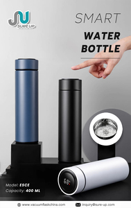 Bouteille d'eau intelligente en acier inoxydable personnalisable de 0,5 L avec isolation thermique de 24 heures, gourde de bureau portable, <span class=keywords><strong>thermos</strong></span> numérique - Product Image 6