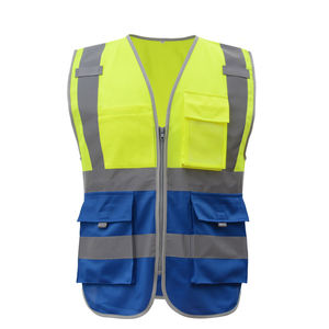 เสื้อกั๊กสะท้อนแสง <span class=keywords><strong>EN20471</strong></span>และมาตรฐาน CE เสื้อสะท้อนแสงเสื้อสะท้อนแสงมีกระเป๋าโลโก้ตามสั่ง - Product Image 3