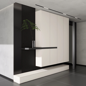 Mobile Contenitore Moderno Personalizzabile in Legno per Soggiorno con <span class=keywords><strong>Scarpiera</strong></span> Salvaspazio per Arredamento Casa, Hotel e Villa - Product Image 1