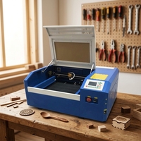 Découpeuse laser CNC 4040 à refroidissement par eau, haute rigidité, pour bois, MDF, caoutchouc et papier, avec prise en charge LAS/DXF