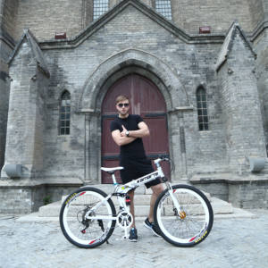 Cuadro de Bicicleta de Montaña de 26 Pulgadas (Sin Amortiguador Trasero), Eje Sólido, Acero de Alta Resistencia, 21 Velocidades, <span class=keywords><strong>Rin</strong></span> <span class=keywords><strong>29</strong></span>, Bicicleta <span class=keywords><strong>MTB</strong></span> - Product Image 6