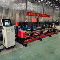 Machine de découpe plasma CNC pour tubes, métal, acier inoxydable, acier au carbone, aluminium, tuyau automatique, moteur servo 220V HUAXIA