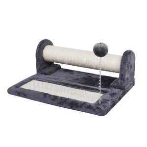 Griffoir pour chat en sisal avec tapis et jouet, design minimaliste, durable, utilisable toute l'année - Product Image 5