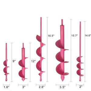 Ensemble de 4 forets à tarière manuelle pour l'extérieur, universels, portables, directs d'usine, pour la culture des sols meubles - Product Image 1