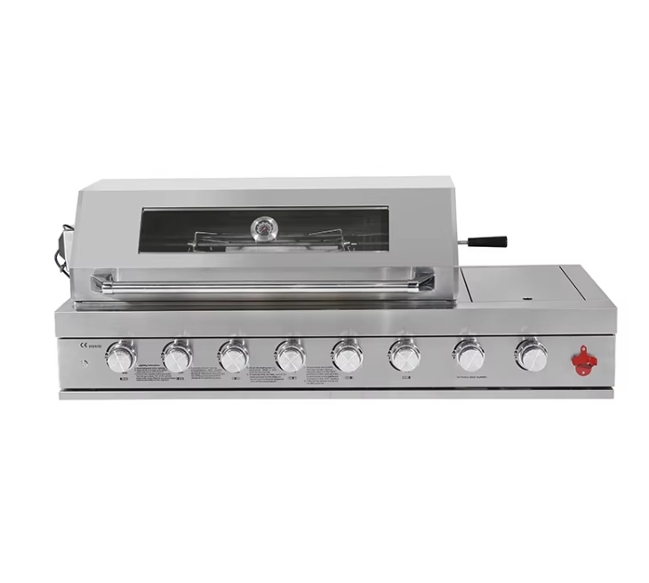 Built in bbq grill