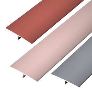 Profilé de transition en aluminium en forme de T de 20 mm pour sols en bois, séparateur de moquette métallique, moulure de seuil de porte - Product Image 1